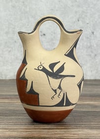Jemez Pueblo Pottery Wedding Vase