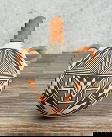 Duck Effigy Acoma Pueblo Pottery Canteen