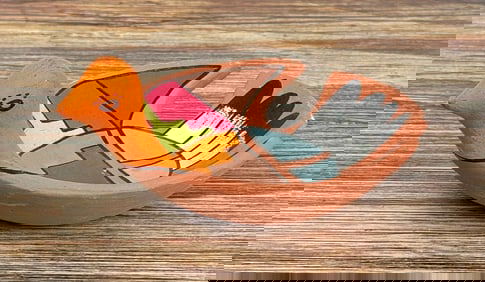 Jemez Pueblo Pottery Bird Dish