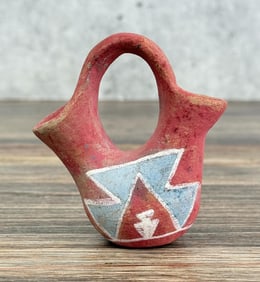 Jemez Pueblo Pottery Wedding Vase