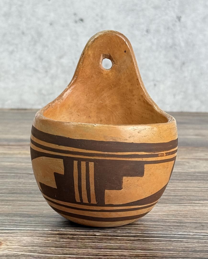 Annette Silas Hopi Indian Pottery Wall Pocket (1 of 4)