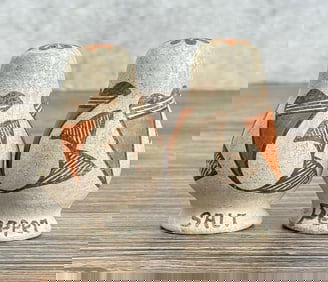 Acoma Pueblo Pottery Salt and Pepper Shakers