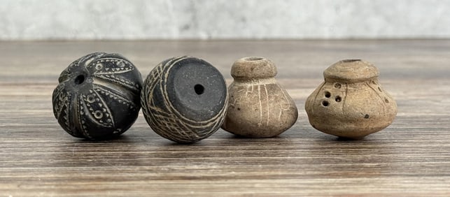 Ancient Pre Columbian Spindle Whorls