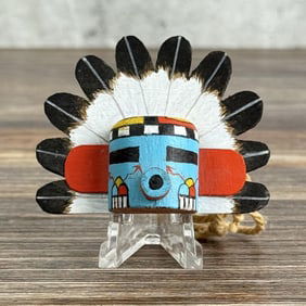 Larry Tewa Hopi Kachina Doll Head