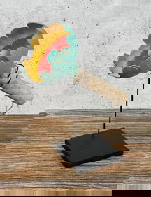 Hopi Indian Gourd Flower Dance Wand