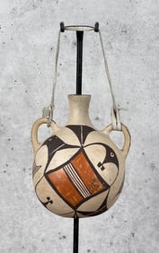 Acoma Pueblo Polychrome Canteen
