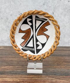 Acoma Pueblo Braided Rim Bowl Dish