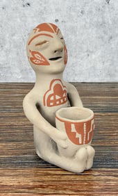 Tesuque Pueblo Pottery Rain God