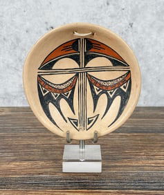 Hopi Indian Pottery Wall Bowl Dish Plaque