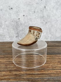 Zuni Pueblo Pottery Boot Moccasin Shoe