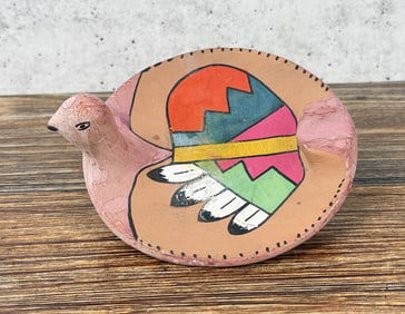 Jemez Pueblo Pottery Bird Ashtray