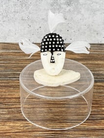 Matthew Tiulana Inuit Eskimo Carved Maskette