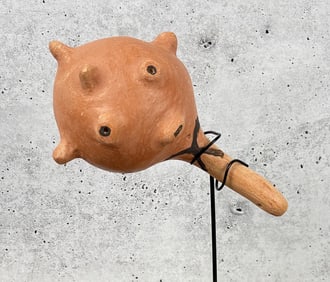 Hopi Indian Pottery Mudhead Kachina Rattle