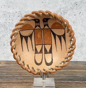 Acoma Pueblo Braided Rim Bowl Dish