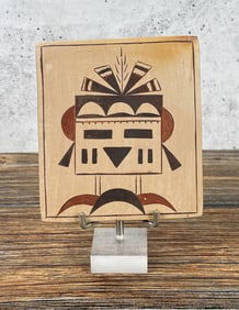 Matt K Walpi Pueblo Hopi Pottery Kachina Plaque