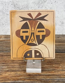 Matt K Walpi Pueblo Hopi Pottery Kachina Plaque