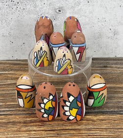 Collection of Jemez Pueblo Salt and Pepper Shakers