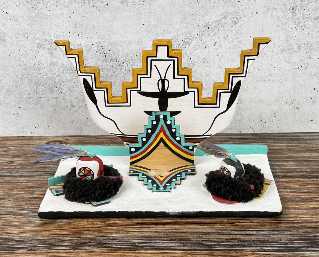 Hopi Indian Kachina Doll Head Shrine (1 of 4)