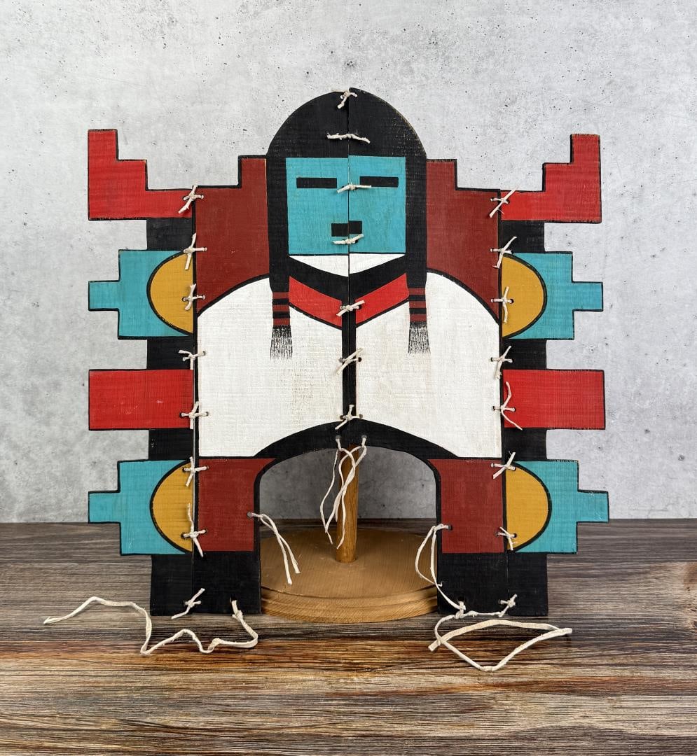 Hopi Indian Tableta Headdress: 17 1/2" by 17 1/2".