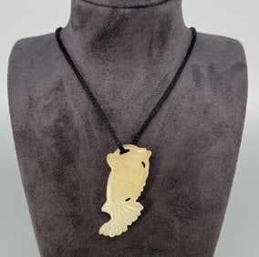 Chinese Jade Koi Necklace