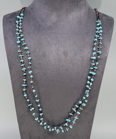 Santo Domingo Pueblo Heishi Turquoise Necklace
