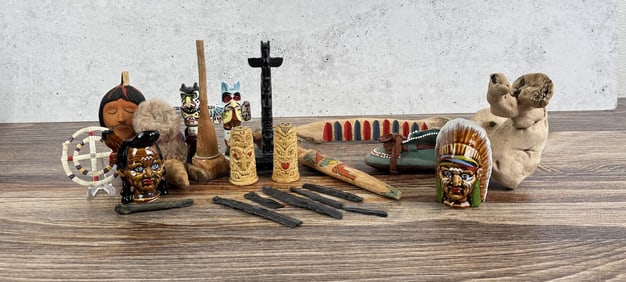 Collection of Native American Indian Items