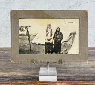 Crow Montana Native American Indian Cabinet Photo