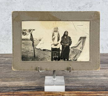 Crow Montana Native American Indian Cabinet Photo: 4 3/4" by 7"