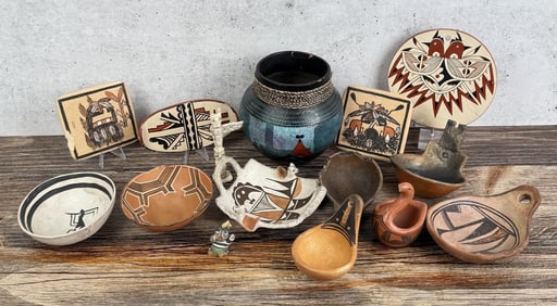 Collection of Pueblo Indian Pots