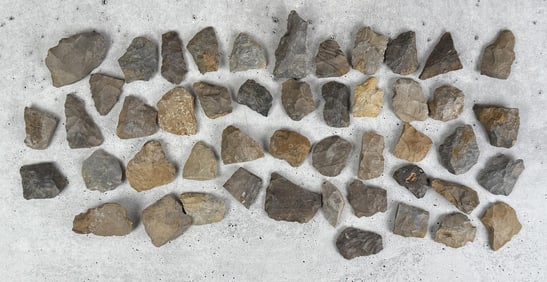 Ancient Native American Indian Arrowheads Tools