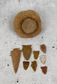 Ancient Native American Indian Arrowheads