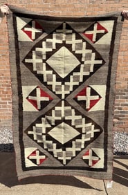 Navajo Indian Rug Ernest Martin Hennings