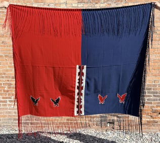 Arapaho Native American Indian Peyote Shawl