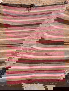 Navajo Late Classic Two Piece Banded Serape