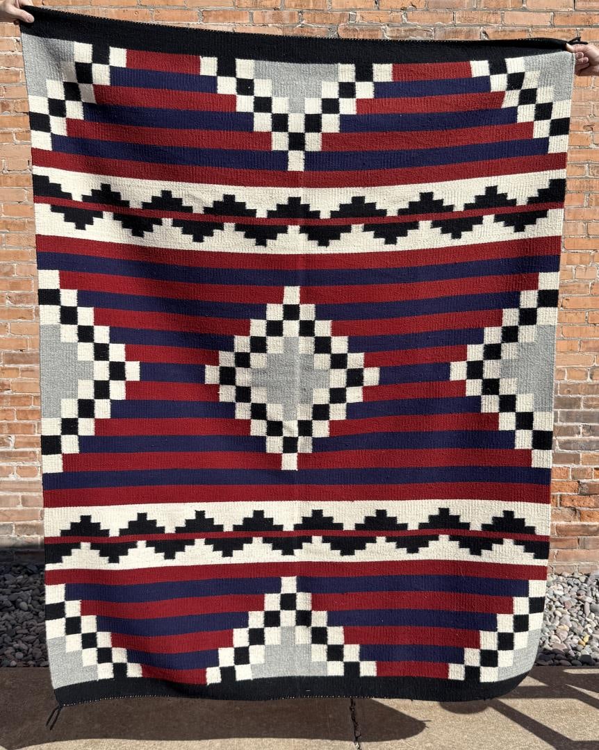 Navajo Indian Chiefs Blanket Rug Moki Revival (1 of 3)