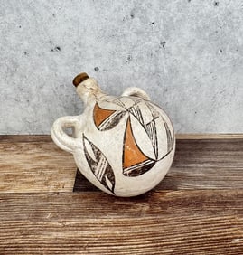 Acoma Pueblo Polychrome Canteen