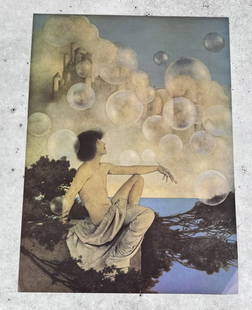Maxfield Parrish Air Castles Print: 12" by 16 1/4"