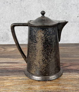 Sheraton Hotel Silver Plate Pitcher: 9 1/2" tall.