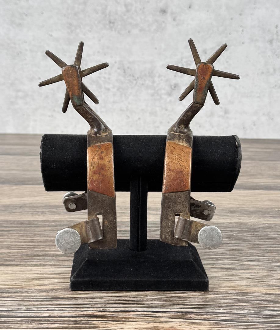 Jess Hodge Copper Overlay Cowboy Spurs (1 of 3)