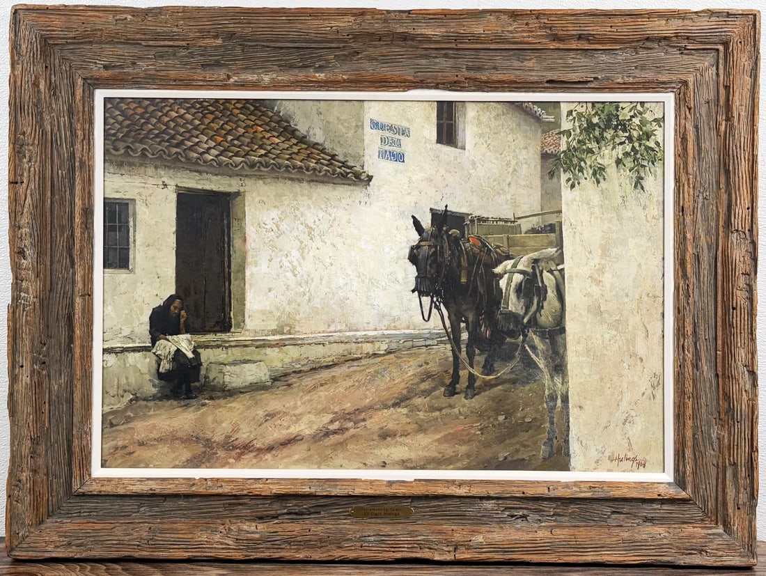 Clark Hulings Torremolinos Spain 1968 Oil Painting (1 of 4)