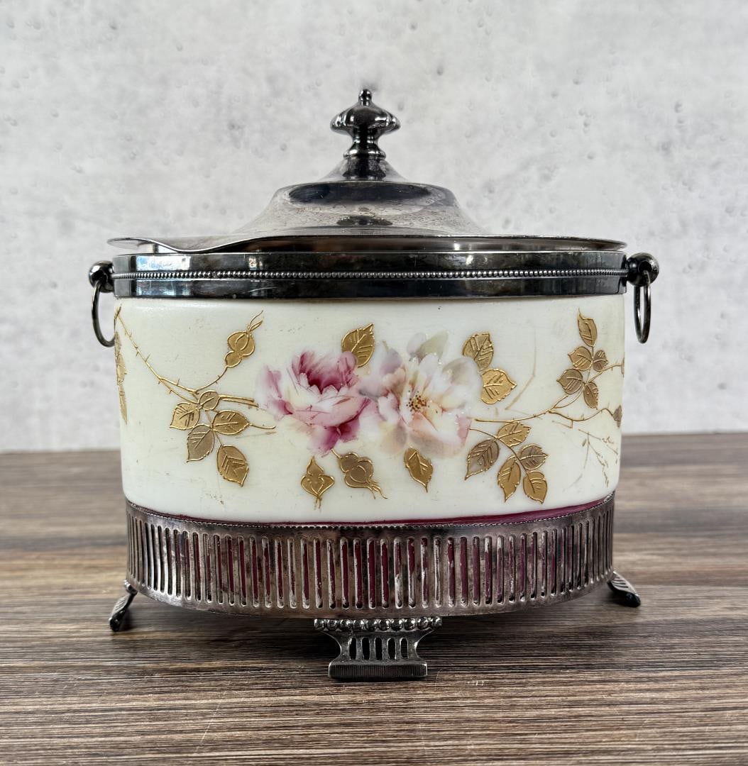 Victorian Pairpoint Wavecrest Biscuit Jar (1 of 4)