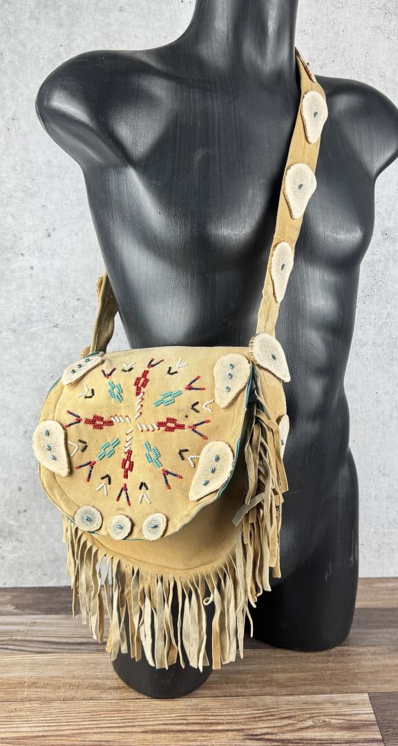 Native American Indian Beaded Shoulder Bag (1 of 11)