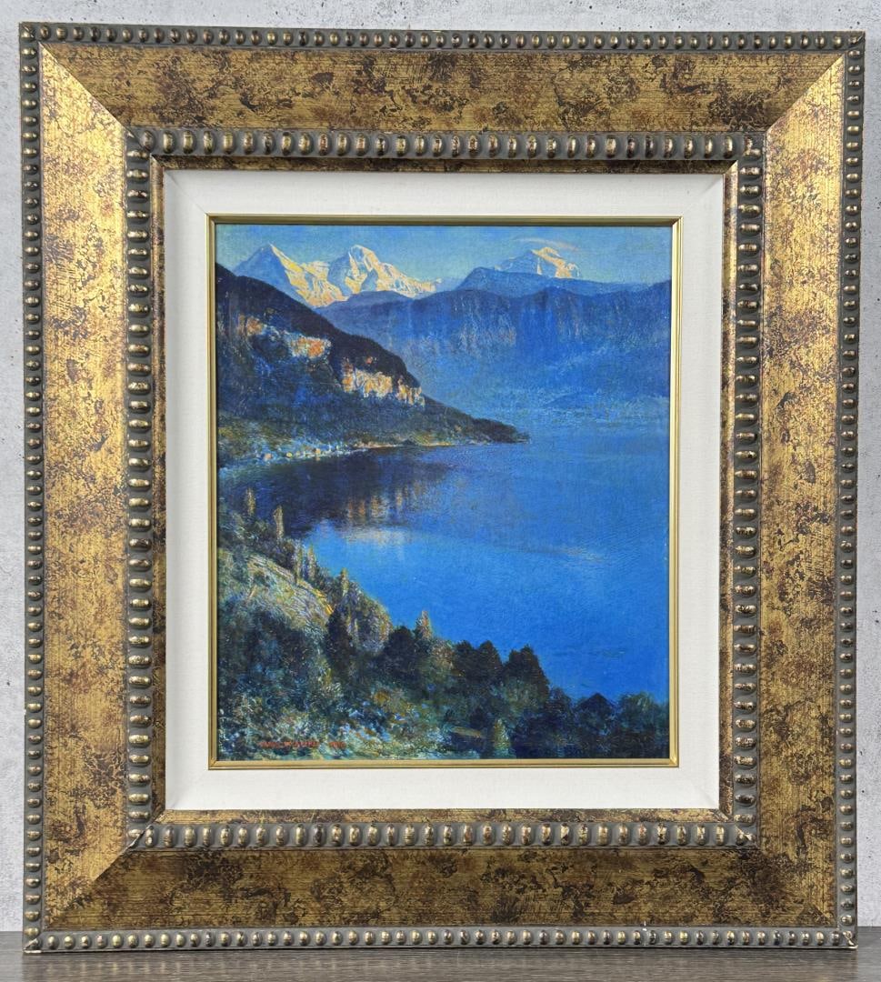 Vivian Akers Lake of Thun Painting (1 of 8)