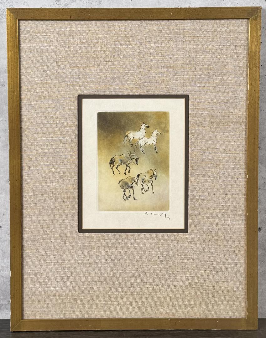 Kaiko Moti Apres La Course Aquatint Etching (1 of 5)