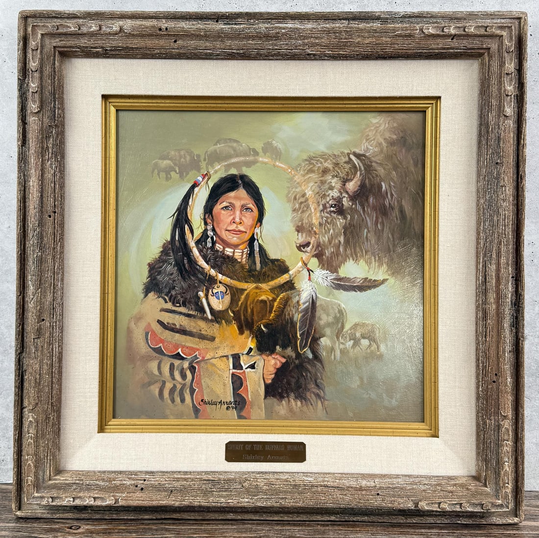 Shirley Arrants Spirit of the Buffalo Painting (1 of 5)