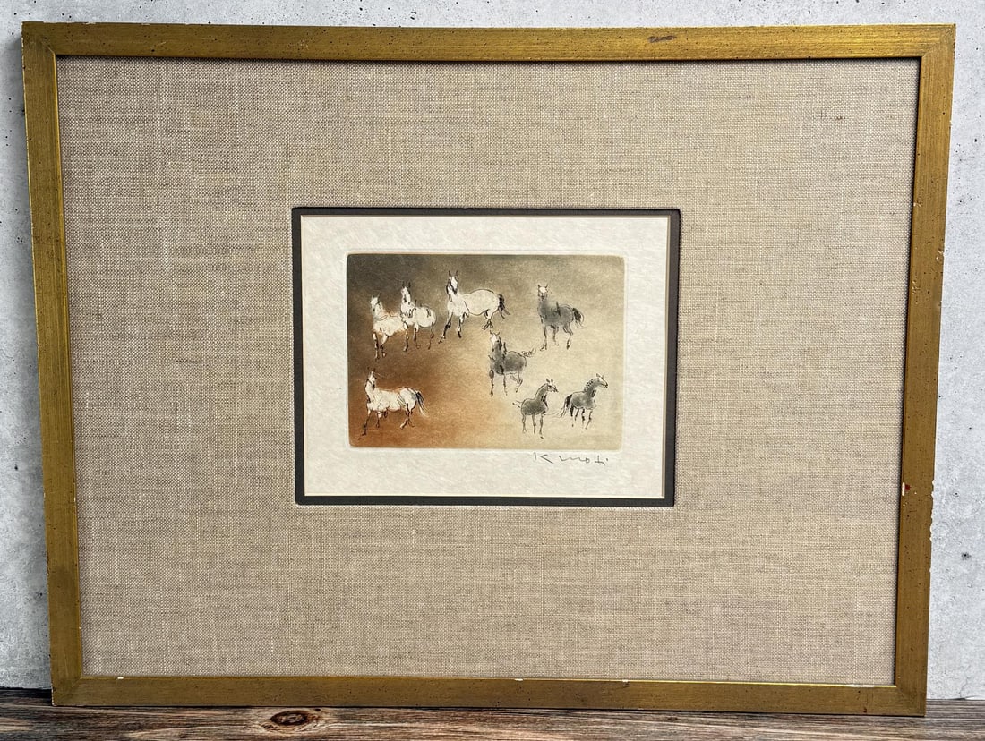 Kaiko Moti Les Chevaux Aquatint Etching (1 of 5)