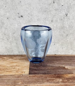 Swedish Scandinavian Cut Glass Vase
