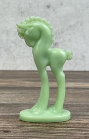 Mosser Glass Jadeite Trojan Horse Figure
