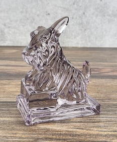 Boyd Glass Lavender Scottie Dog
