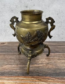 Japanese Meiji Period Brass Censer